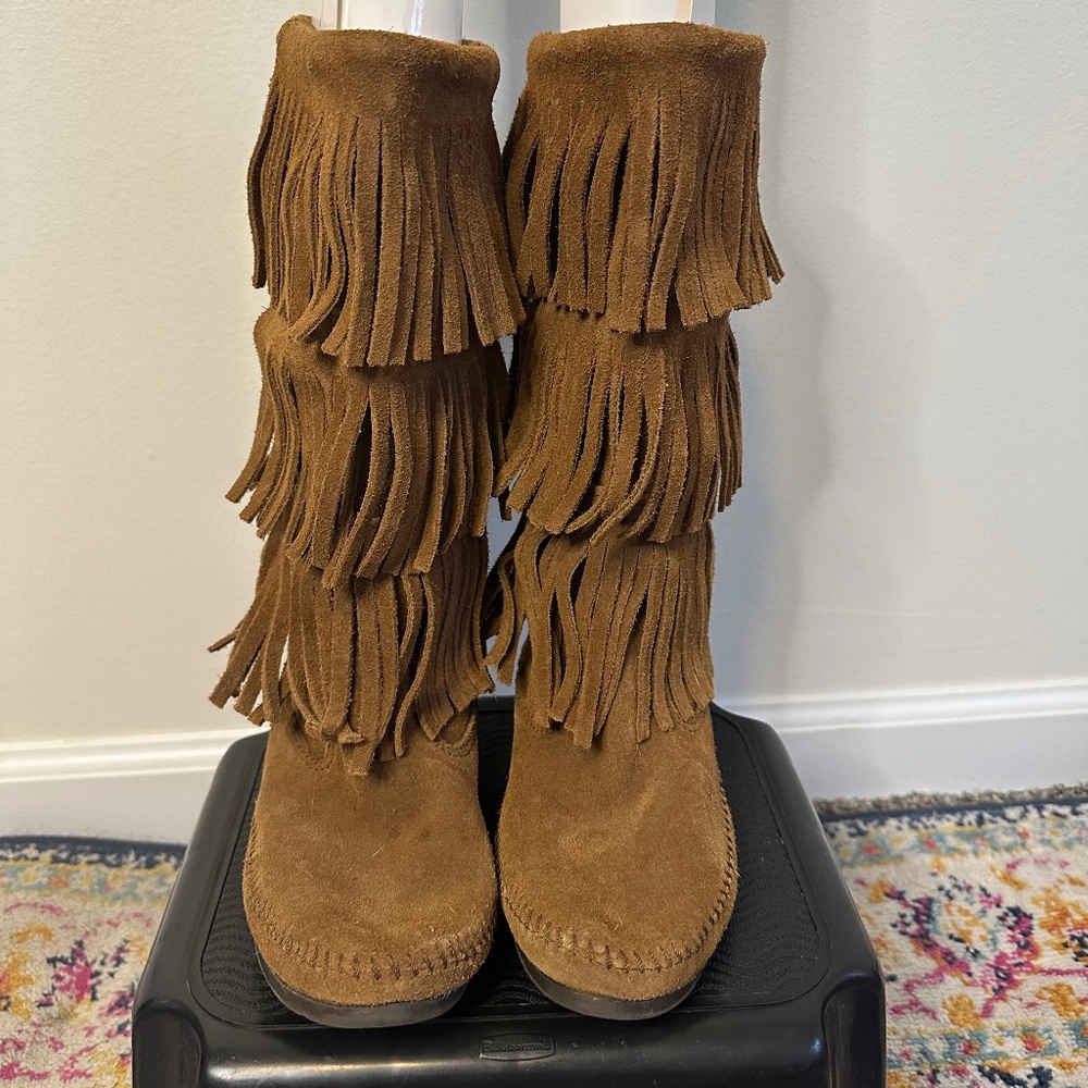 Moccasin Fringe Boots